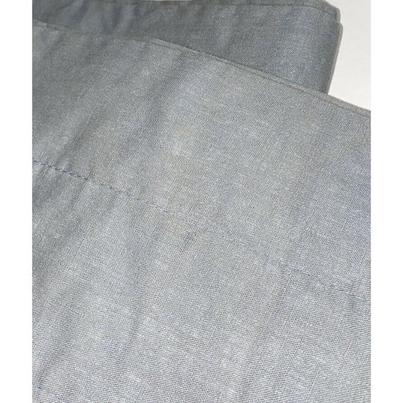 Vintage 90s Country Curtains 2 Straight Valances Blue Gray Kitchen Bathroom Pair - Picture 5 of 5